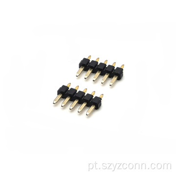 Cabeçalho de pino de 2,54 mm em linha única reta 5P